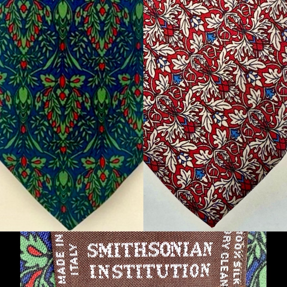 Vintage Smithsonian Institution Italian Silk Kaleidoscope Classic Tie